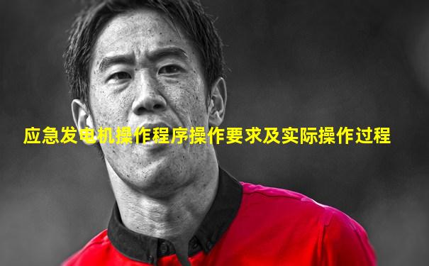 应急发电机操作程序操作要求及实际操作过程
